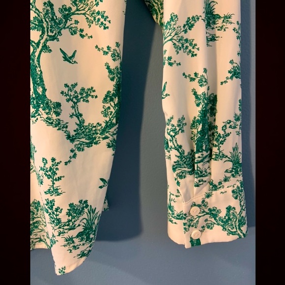 Bundle; button down & earrings - Picture 4 of 6